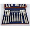 Image 2 : Victorian Engraved Silver Fish Cutlery Set