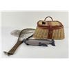 Image 1 : Montana Fly Fishing Creel and Net Lot