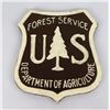 Image 1 : Original US Forest Service Wood Shield Sign