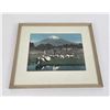 Image 1 : Mount Fuji Japan Hand Tinted Photo Rice Farmers