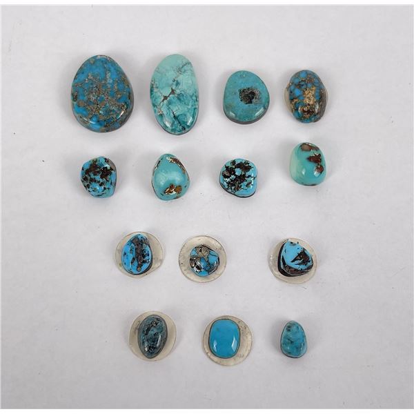 Natural Arizona Turquoise Cabochon Stones 79 cts