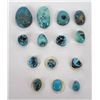 Image 3 : Natural Arizona Turquoise Cabochon Stones 79 cts