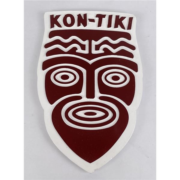 Custom Made Hand Painted Wood Kon Tiki Sign