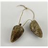 Image 2 : Ancient Inuit Eskimo Walrus Tooth Sinker Weights