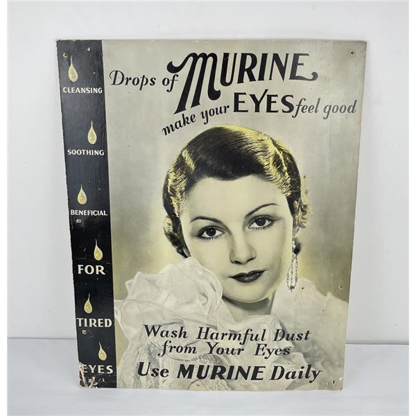 Murine Eye Drops Store Display Sign