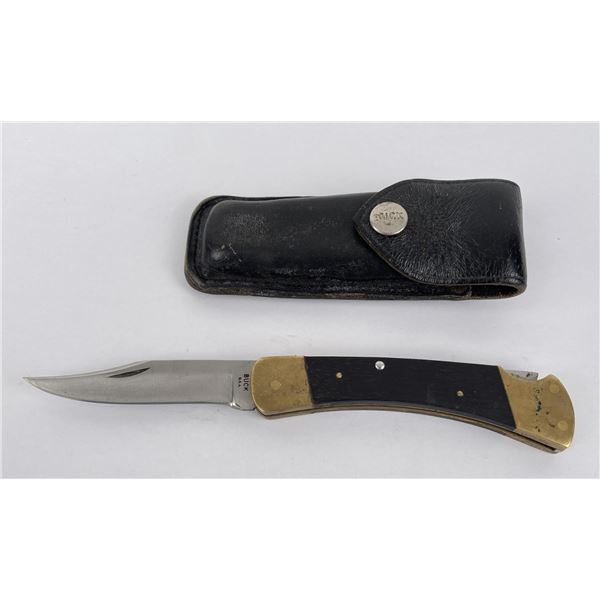 Vintage Buck Two Line 110 Folding Pocket Knife