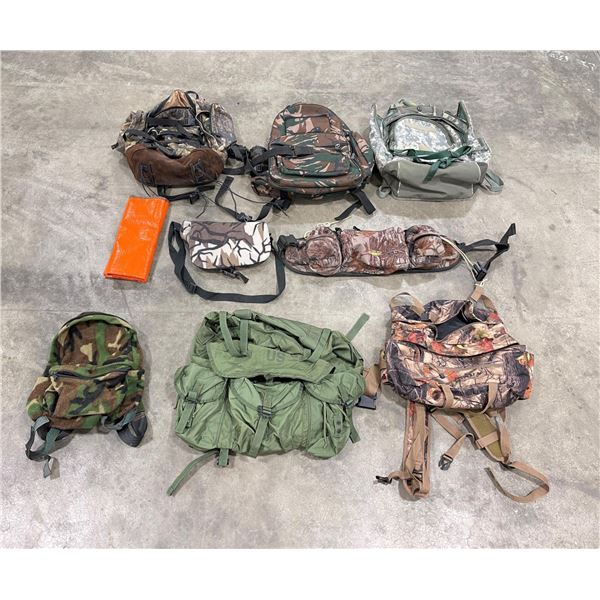 Lot of Dale Dye Personal Hunting Backpacks