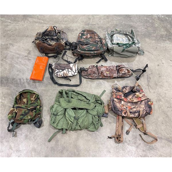 Lot of Dale Dye Personal Hunting Backpacks