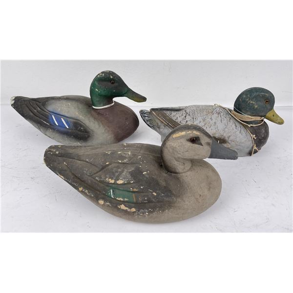 Lot of Sears Paper Mache Duck Hunting Decoys