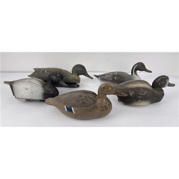 Lot of Plastic Duck Hunting Decoys