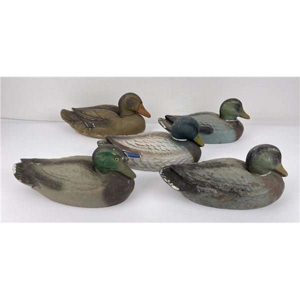 Lot of Carry Lite Paper Mache Duck Hunting Decoys