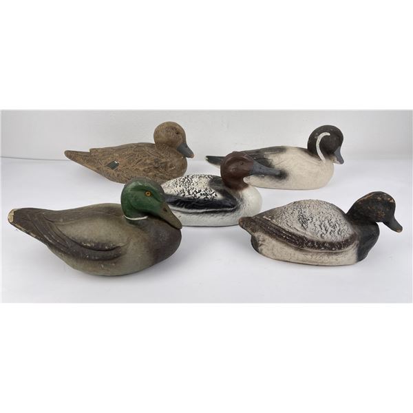 Lot of Carry Lite Paper Mache Duck Hunting Decoys