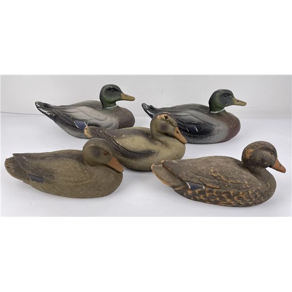 Lot of Carry Lite Paper Mache Duck Hunting Decoys