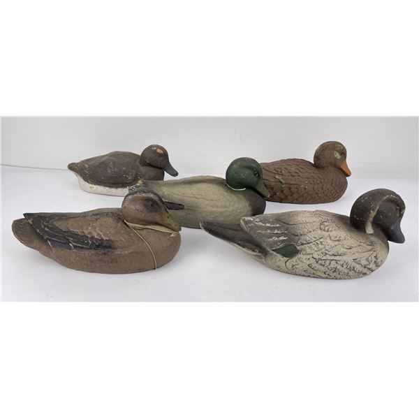 Lot of Carry Lite Paper Mache Duck Hunting Decoys