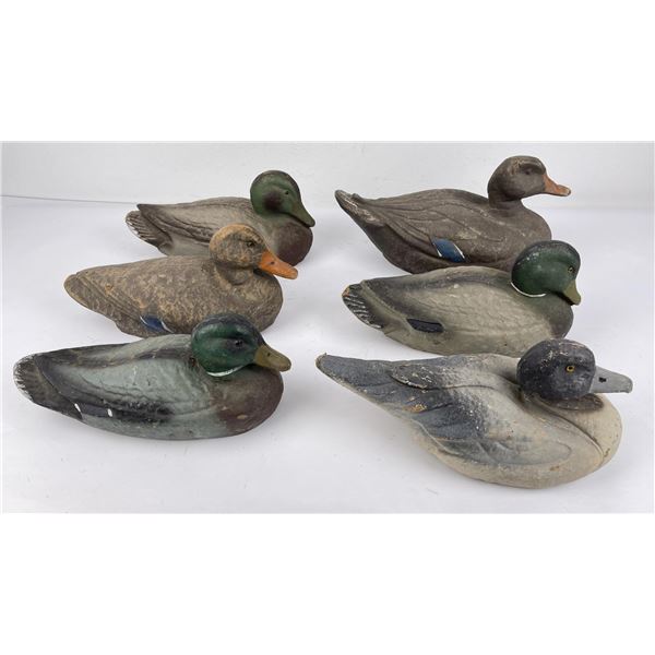 Lot of Carry Lite Paper Mache Duck Hunting Decoys