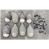 Image 1 : Lot of 8 Paper Mache Goose Decoys