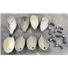 Image 8 : Lot of 8 Paper Mache Goose Decoys