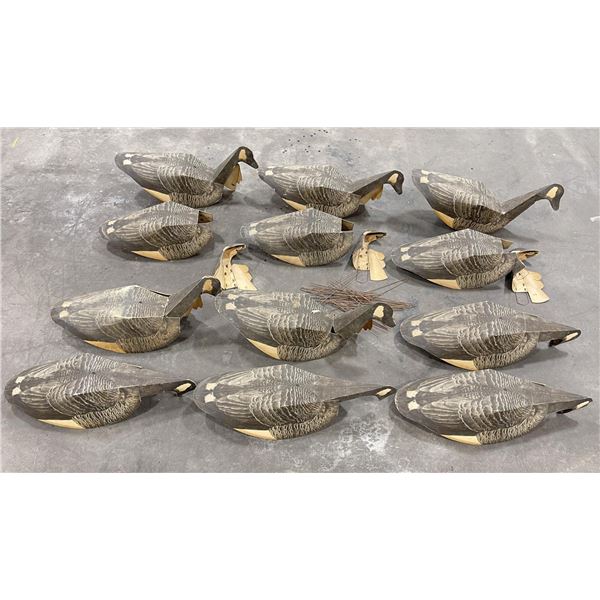 Lot of Paper Folding Goose Hunting Decoys