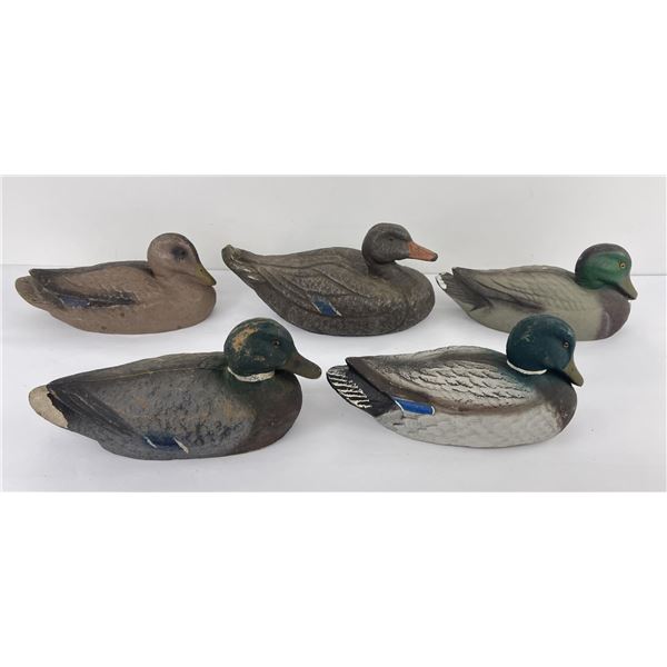 Lot of Carry Lite Paper Mache Duck Hunting Decoys