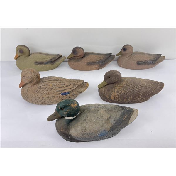 Lot of Carry Lite Paper Mache Duck Hunting Decoys