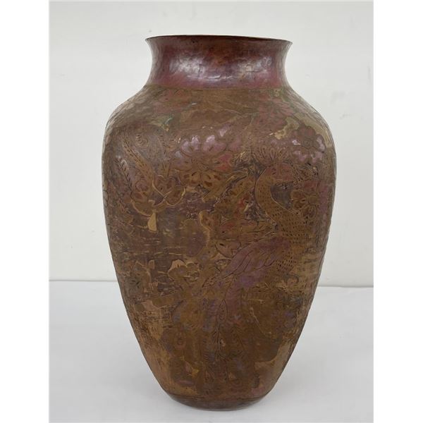 Mexican Hand Hammered Copper Vase