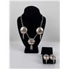 Image 1 : Sterling Silver Zuni Indian Necklace Set