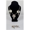 Image 4 : Sterling Silver Zuni Indian Necklace Set