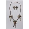 Image 6 : Sterling Silver Zuni Indian Necklace Set