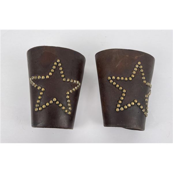 Montana Studded Cowboy Leather Cuffs