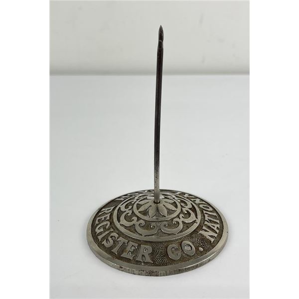 Antique National Cash Register Receipt Spike