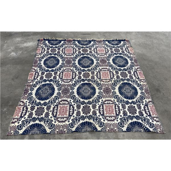 Antique Two Piece Jacquard Coverlet