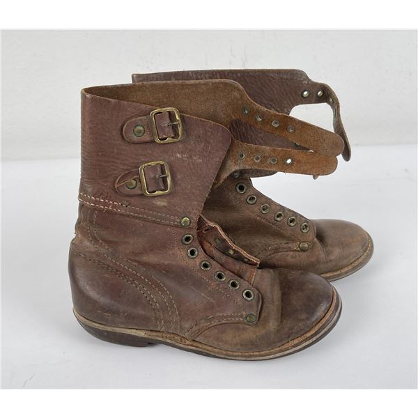 Pair of WW2 Children's Army Paratrooper Boots