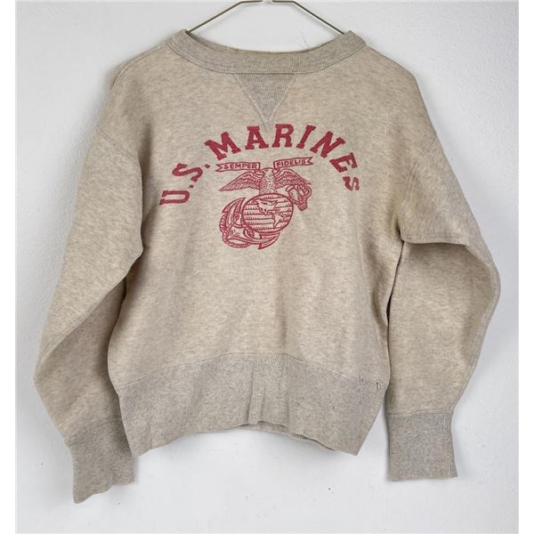 WW2 WWII V Collar USMC Marine Corps Sweatshirt