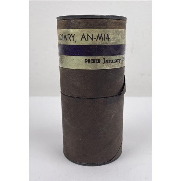 WW2 Cardboard Tube AN-M14 Incendiary Grenade