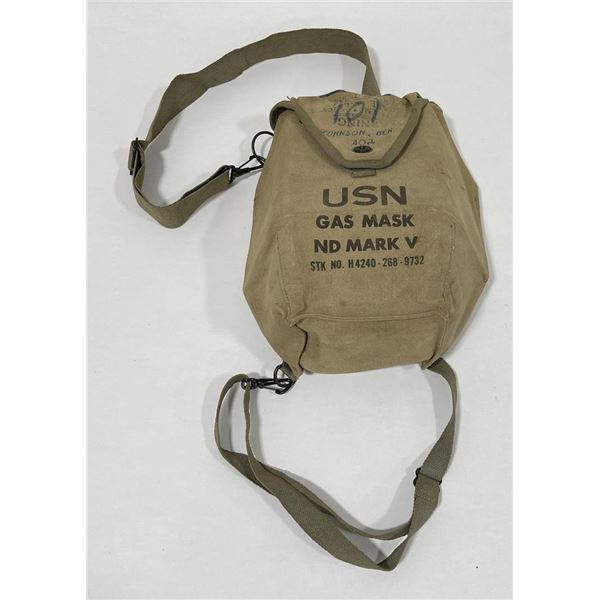 Korean War US Navy Gas Mask ND Mark V