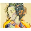 Image 1 : Austrian Watercolor Signed Egon Schiele