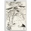 Image 2 : Spanish Surrealist Ink on Paper Signed "Dali"