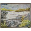 Image 2 : Canadian Oil on Panel Framed Waterfall