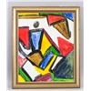 Image 2 : Dutch Abstract Oil on Canvas Signed Bram V Velde