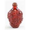 Image 2 : Chinese Red Peking Glass Snuff Bottle