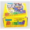 Image 1 : Donruss 1989 Baseball Puzzle and Cards Box