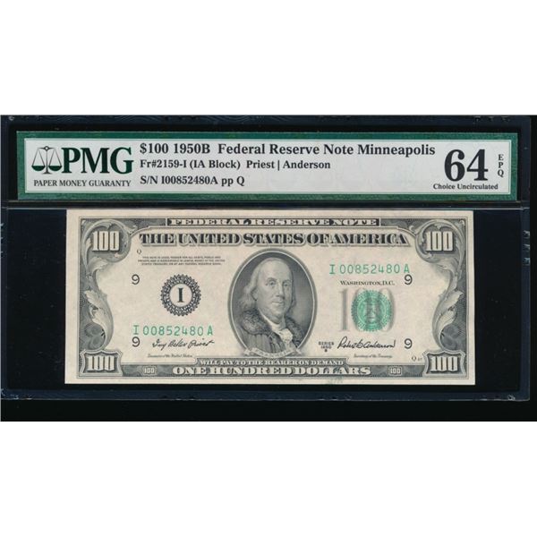 1950B $100 Minneapolis FRN PMG 64EPQ