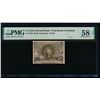 Image 1 : 5 Cent Second Issue Fractional PMG 58EPQ