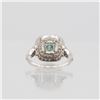 Image 3 : Lab Created 2.5Ct Emerald Green Diamond Ring