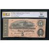 Image 1 : 1864 $5 T-69 Confederate PCGS 55