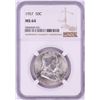 Image 1 : 1957 Franklin Half Dollar Coin NGC MS64