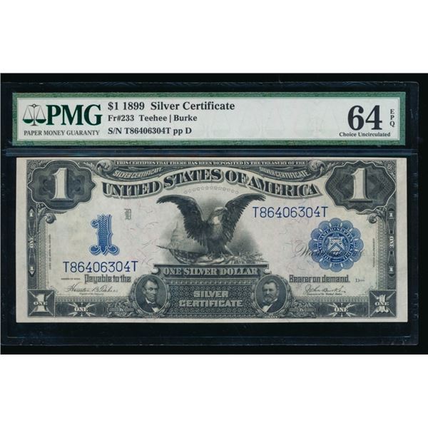 1899 $1 Black Eagle Silver Certificate PMG 64EPQ