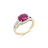 Image 2 : 14KT Yellow Gold 2.05ct Ruby and Diamond Ring