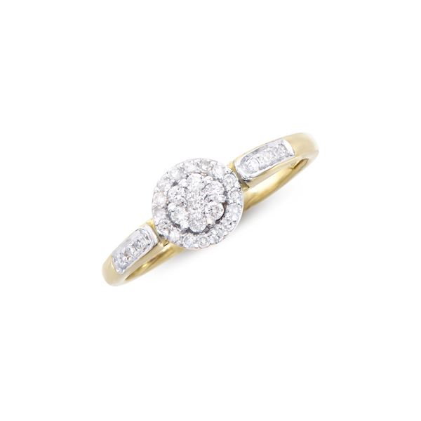 14KT Yellow Gold 0.27ctw Diamond Ring