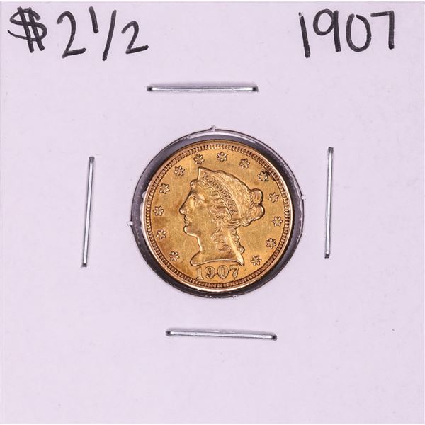 1907 $2 1/2 Liberty Head Quarter Eagle Gold Coin